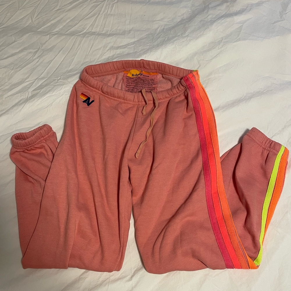 aviator nation sweatpants rose/neon